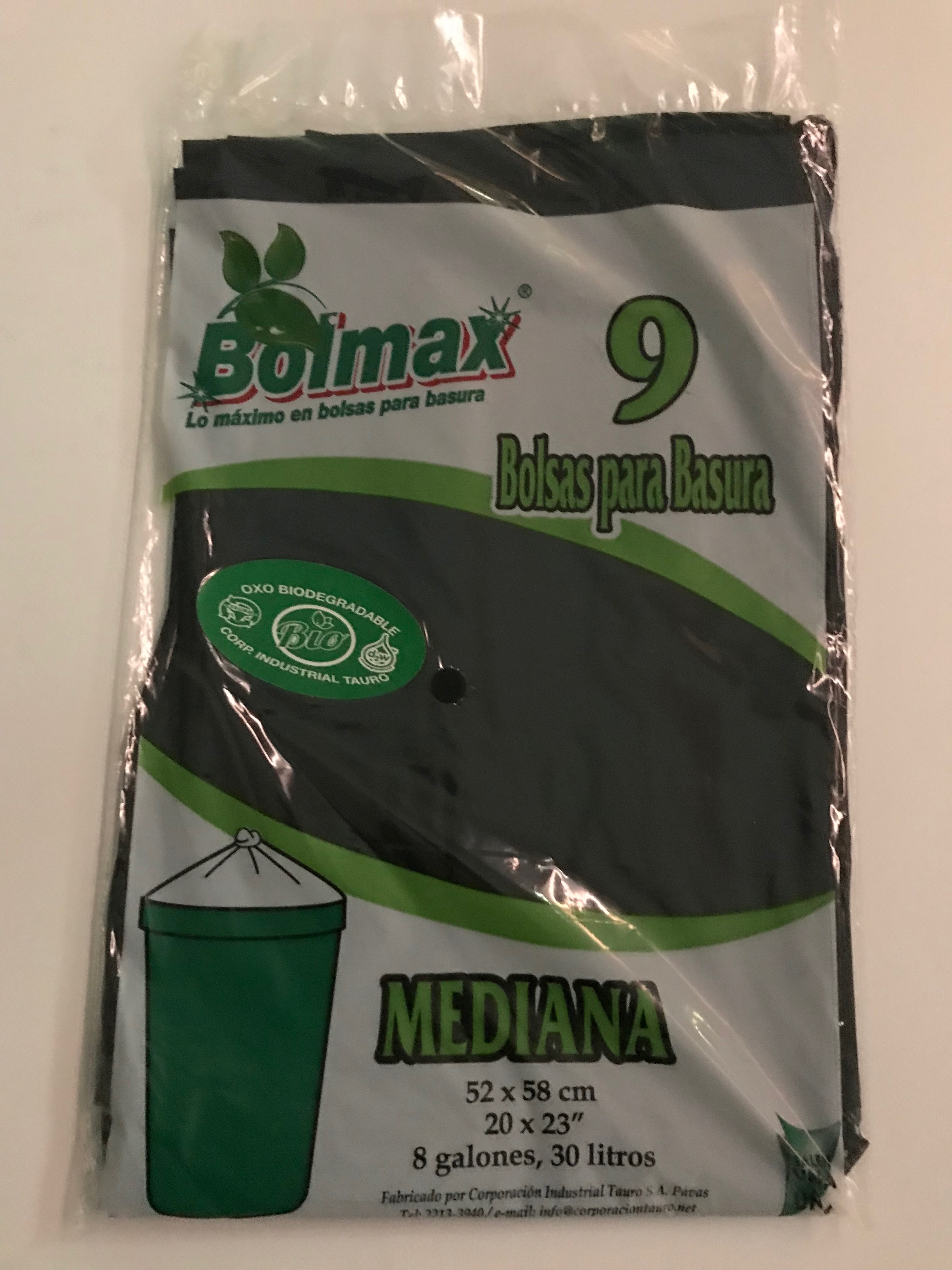 Bolsa Bas BOLMAX oxo-Bio Mediana 9Un B48 (52x58cm)
